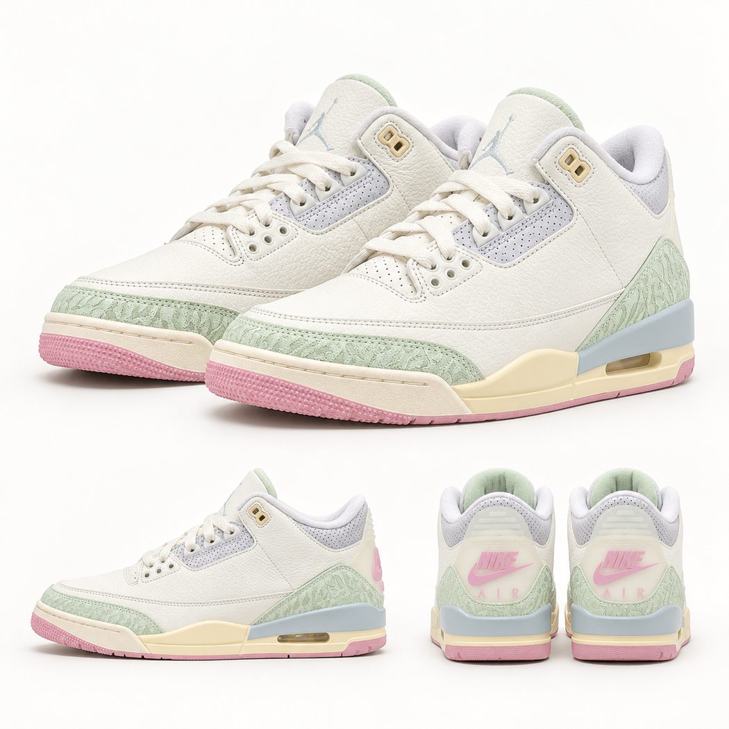 Air Jordan 3 Retro OG — Sail / Jade Aura