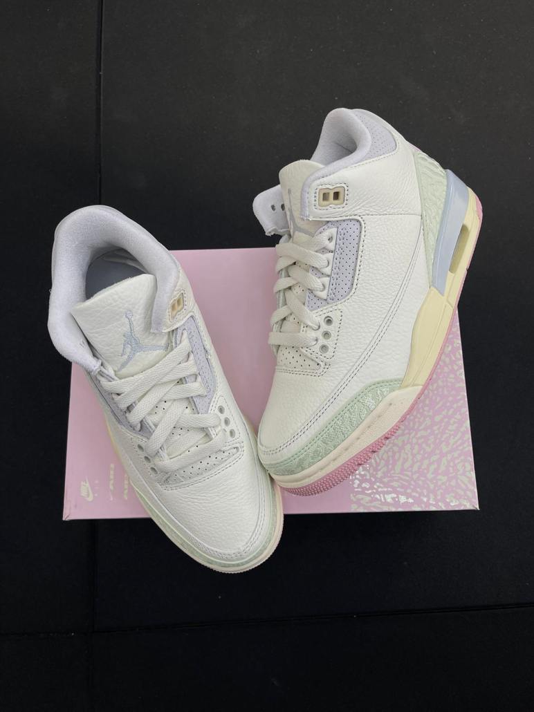 Vista adicional de Air Jordan 3 Retro OG — Sail / Jade Aura